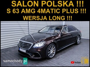 Mercedes-Benz S-Klasa AMG 63 4-Matic+ L