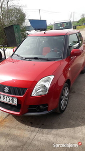 Suzuki Swift 1.6 sport czerwony klimatyzacja