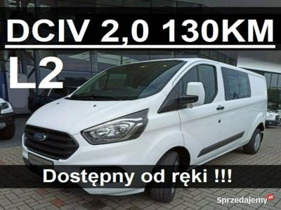 Ford Transit Custom L2 DCIV Brygadowy 6-os. 130KM Czujnik...