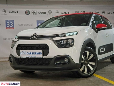 Citroen C3 1.2 benzyna 82 KM 2021r. (Warszawa)