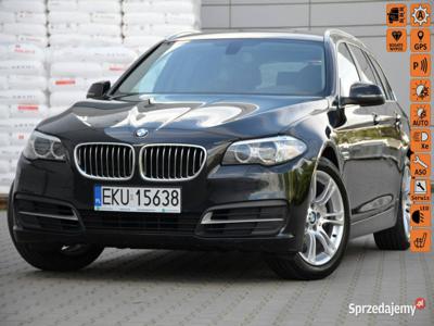 BMW 520 Czarna 520D Lift 6WB Serwis Komforty Skóra Navi Sta…