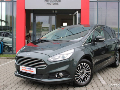 FORD S-Max, 2018r. Fv23%, Skóra, Pakiet ZIMA, CarPlay, Hak, BLIS