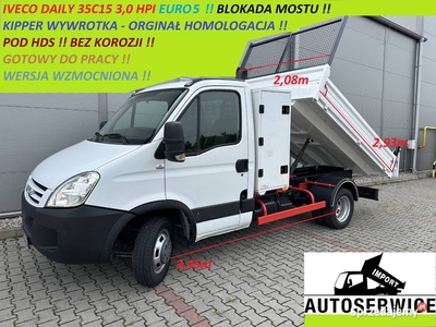 IVECO DAILY 35C15 3.0 HPI KIPPER WYWROTKA POD HDS BLOKADA MOSTU BEZ KOROZJI