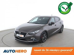 Mazda 3 III Navi, skóra/alcantara, bi-xenon, klima auto, kamera i czujniki park