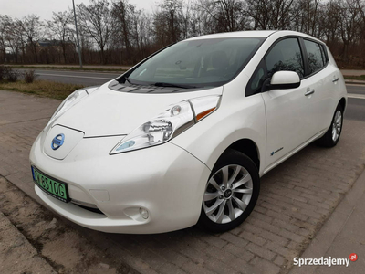 Nissan Leaf 24kWh z Baterią Biała Perła Kamera Zadbany Zarejestrowany