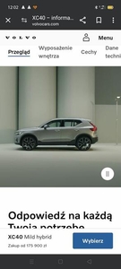 Sprzedam nowe Volvo XC40