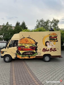 OKAZJA! Foodtruck Z WYPOSAŻENIEM przyczepa gastronomiczna BURGERY