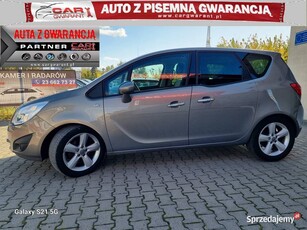 Opel Meriva B 1.4 101 KM szklany dach brązowe połskóry navi alu gwaran