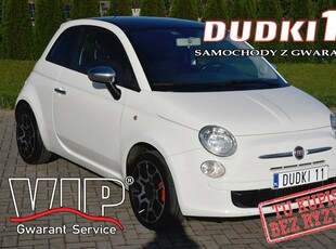 Fiat 500 1.4Benz. DUDKI11 Serwis.Klimatyzacja.El.szyby.Centralka.Pół-Skóry.OK