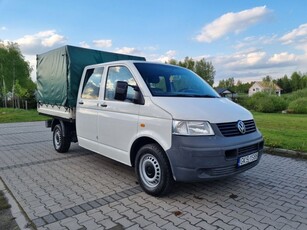 Volkswagen Transporter T5 doka brygadówka 6-miejsc 1,9 TDI, plandeka