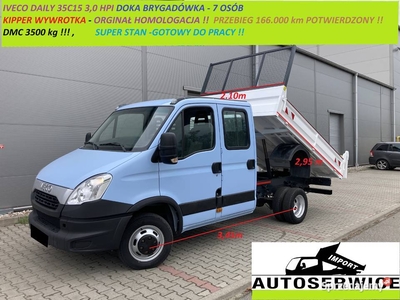 IVECO DAILY 35C15 DOKA KIPPER WYWROTKA BRYGADÓWKA ORGINAŁ