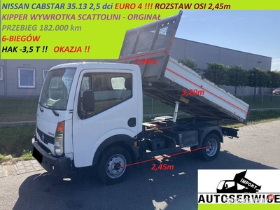 NISSAN CABSTAR MAXITY 35.13 2,5 dci EURO4 KIPPER WYWROTKA