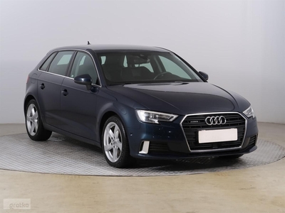 Audi A3 III (8V) , Serwis ASO, 181 KM, Automat, Skóra, Navi, Xenon, Bi-Xenon,