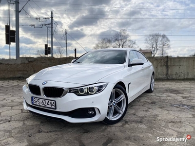 BMW Seria 4, Piękna Biała, F36, 2018r, Gran Coupe 420i.