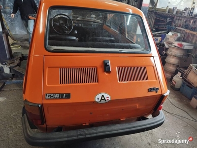 Fiat 126p zabytek oryginał 70 tys. km pomarańcz. 1986rok