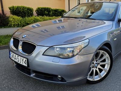 Bmw e60 3.0 diesel 2005r Automat-Duza navi, Alufelgi org ,2 kpl kol