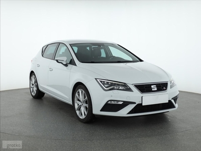 SEAT Leon III , Salon Polska, Serwis ASO, DSG, Skóra, Navi, Klimatronic,