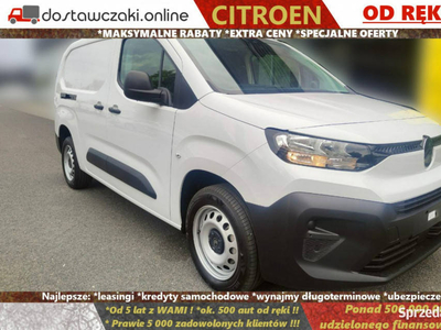 Citroen Berlingo Nowy Van XL Maxi L2 1.5 100KM, w EXTRA cenie od ręki !!