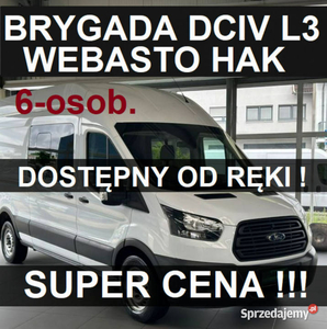 Ford Transit Brygadowy DCIV 6 osob. Webasto Hak Niska Cena od ręki ! 1821 …