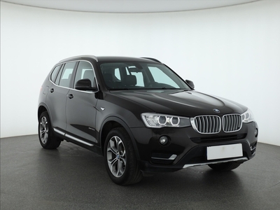 BMW X3 II (F25) , Salon Polska, Serwis ASO, 190 KM, Automat, Skóra, Navi,