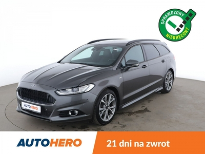 Ford Mondeo VIII automat, 240KM, półskóra, LED, navi, klima auto, kamera i czujniki p