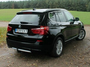 BMW X3 F25 2.0 D 184 KM 4X4 BiXenon SKÓRA Panorama NAVI Grzana KANAPA Serwis