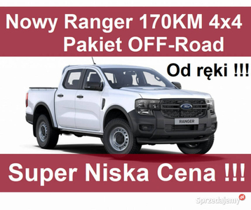 Ford Ranger Nowy Ranger XL 2,0 170KM 4x4 Pakiet Off-Road Su…