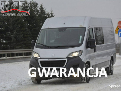 Peugeot Boxer 2.0 BlueHDI gwarancja przebiegu L3H2 brygadówka 5 osobowy hak