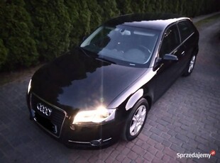 AUDI A3 1.6TDI 2011r LED Navi climatr. temp. 2 klucze 2kpl.opon nowych bdb