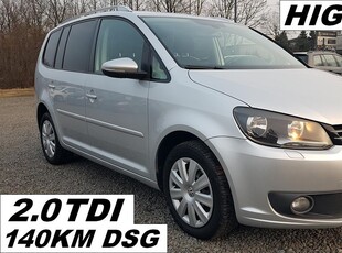 Volkswagen Touran II 140KM DSG HIGHLINE ZobaczFILM Stan Idealny WEBASTO Hak