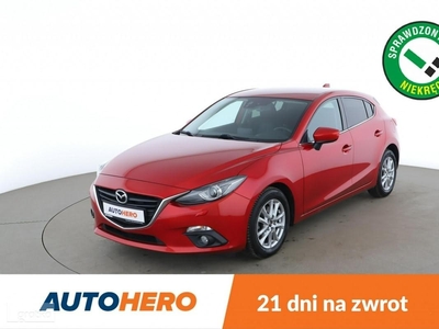 Mazda 3 III bi-xenon, klima auto 2x, czujniki parkowania, grzane fotele