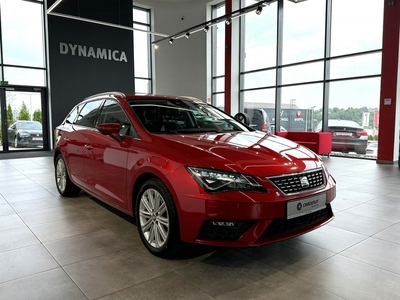 SEAT Leon III ST Xcellence 1.5TSI 150KM DSG 2019 r., salon PL, I wł., f-a VAT