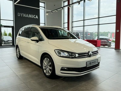 Volkswagen Touran III Highline 1.8TSI 180KM DSG 2017 r., salon PL, 7 os., f-a VAT, Webasto