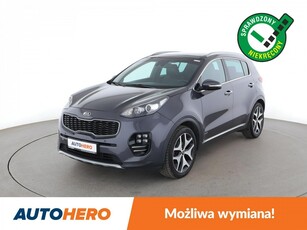 Kia Sportage IV GT Line, 4x4, skóra, navi, LED, kamera i czujniki parkowania