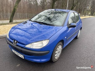 Peugeot 206 1.1 benzyna niebieska strzała