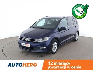 Volkswagen Touran III Highline skóra navi kamera grzane fotele LED hak ACC Bluetooth