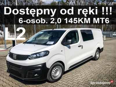 Fiat Scudo L2 MAxi 2,0145KM Klima Tempomat 6-osob Dostępn...