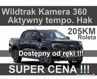 Ford Ranger Nowy Wildtrak 205KM Hak Kamera 360 Niska Cena 2765 zł od ręki …