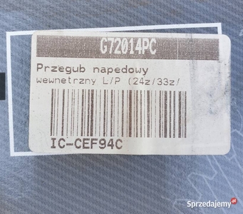 Pascal G72014PC Zestaw przegubu, wał napędowy