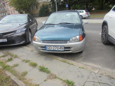 Toyota Starlet IV rok produkcji 1997, 1.3 KAT