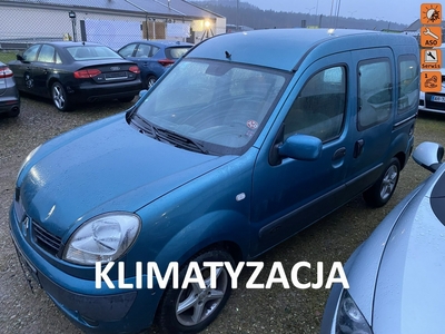 Renault Kangoo I Klimatyzacja sprawna, alufelgi, 2* drzwi suwane, przebieg gwarant.