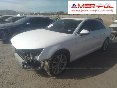 Audi A4 B9 (2015-) 2019, 2.0L, uszkodzony przód