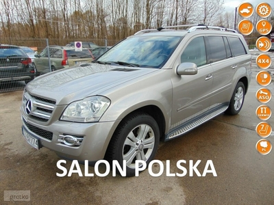 Mercedes-Benz Klasa GL X164 FULL-PL-4x4-Krajowy-4.0 V8-Masaż-Navi-Kamera-Skóra-7osób-Serwis-OKAZ