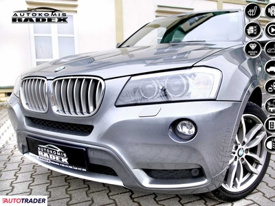 BMW X3 3.0 diesel 313 KM 2013r. (Świebodzin)