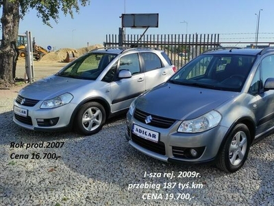 Suzuki SX4 klima, 6-biegów, ESP, nowe opony, 4x el szyby, zarejestr