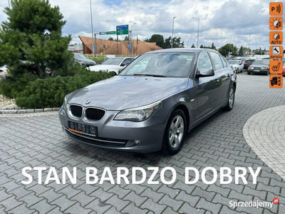 BMW 520 lift, podgrz. fotele, PDC, tempomat, benzynka, manual E60 (2003-20…