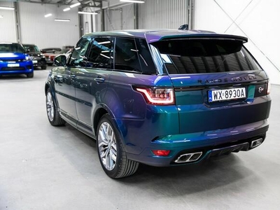 Land Rover Range Rover Sport SVR 5.0 Supercharged V8 575KM. Spectral Blue SVO! Bezwypadkowy. FV23%.