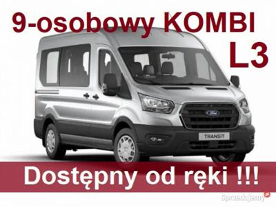 Ford Transit Kombi L3 150KM 9-osob.Trend Kamera Hak hol. Ni…