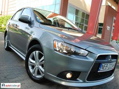 Mitsubishi Lancer 1.6 benzyna 117 KM 2012r.