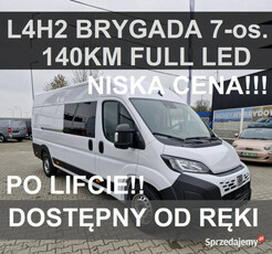 Fiat Ducato Po lifcie L4H2 140KM Brygada 7-os. Duży Ekran Full Led Niska C…